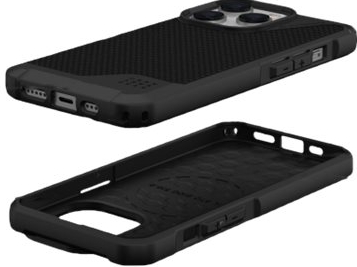 UAG Metropolis LT MagSafe Backcover iPhone 14 Pro hoesje - Kevlar Black