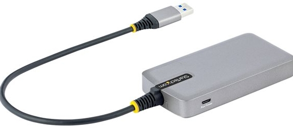 StarTech.com 3-Port USB Hub with Ethernet, 3x USB-A Ports, Gigabit