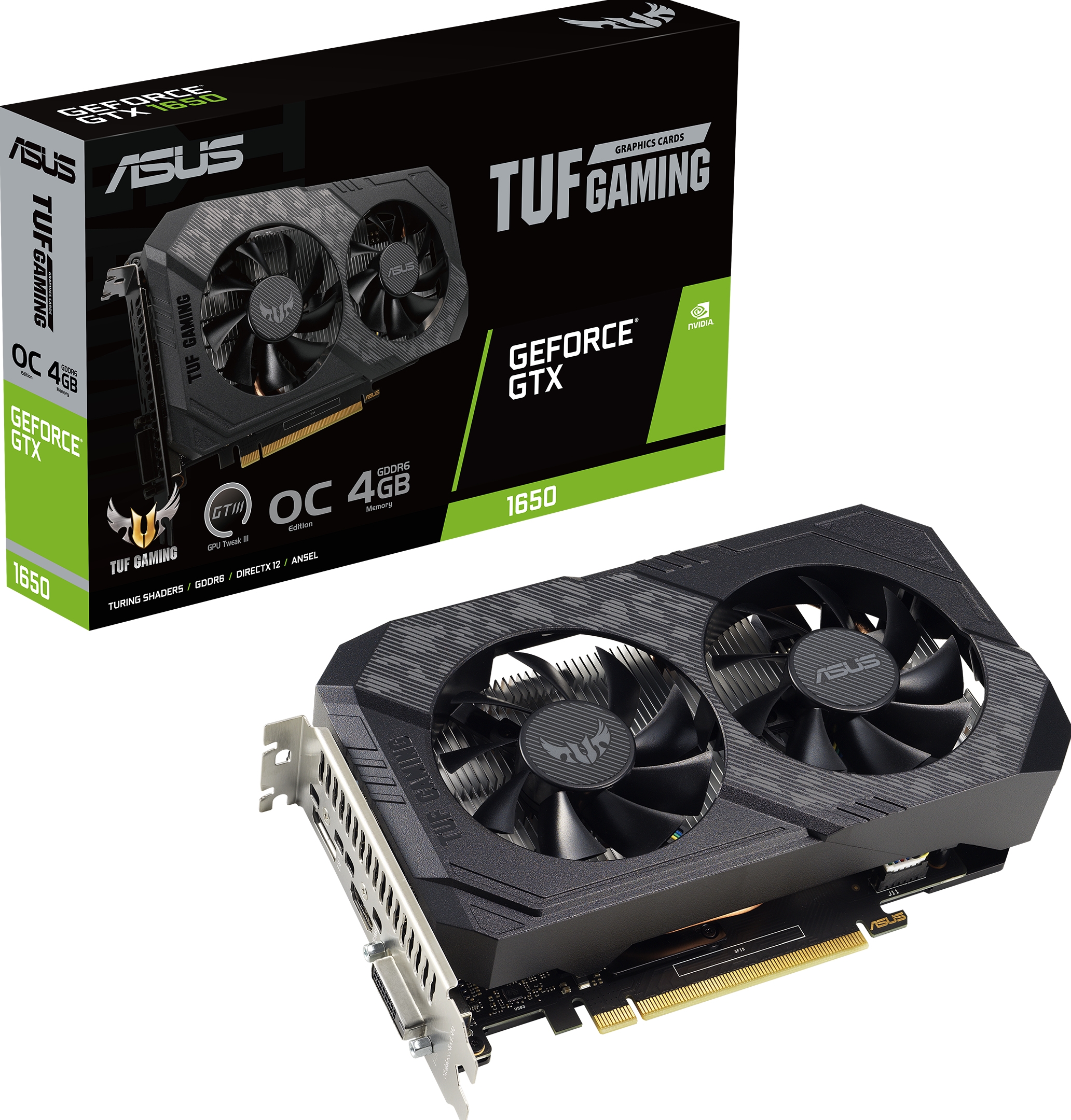 ASUS TUF Gaming TUF-GTX1650-O4GD6-P-V2-GAMING - Videokaart