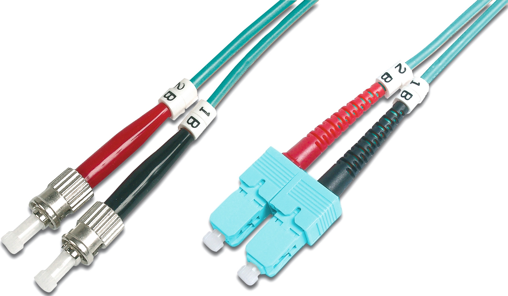 Digitus DK-2512-02/3 Glasvezel kabel 2 m ST/BFOC SC Blauw