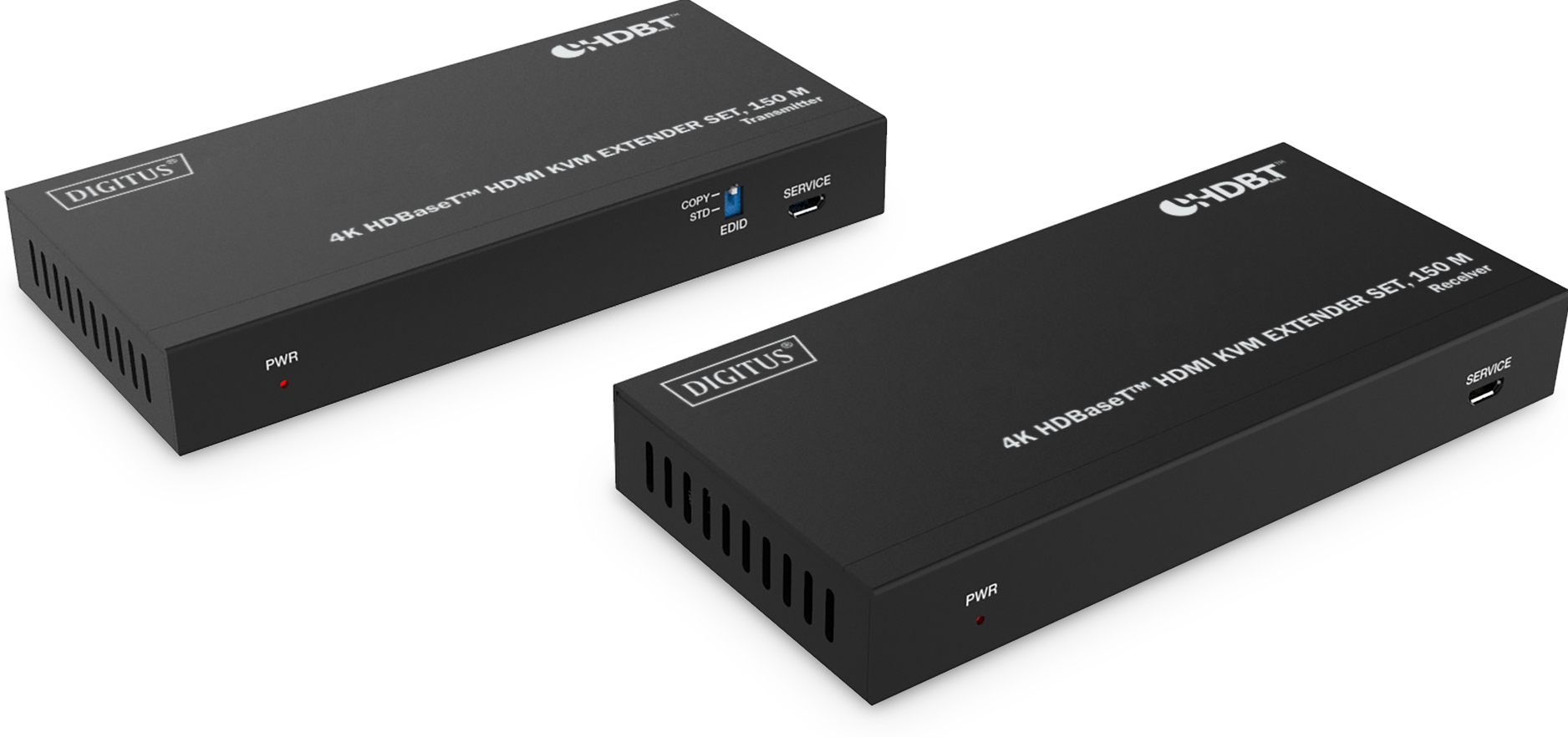 DIGITUS 4K HDBaseT HDMI KVM Extender Set, 150m