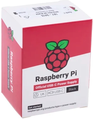 Raspberry Pi 5.1V dc AC/DC-adapter,3A, 15.W, USB-C