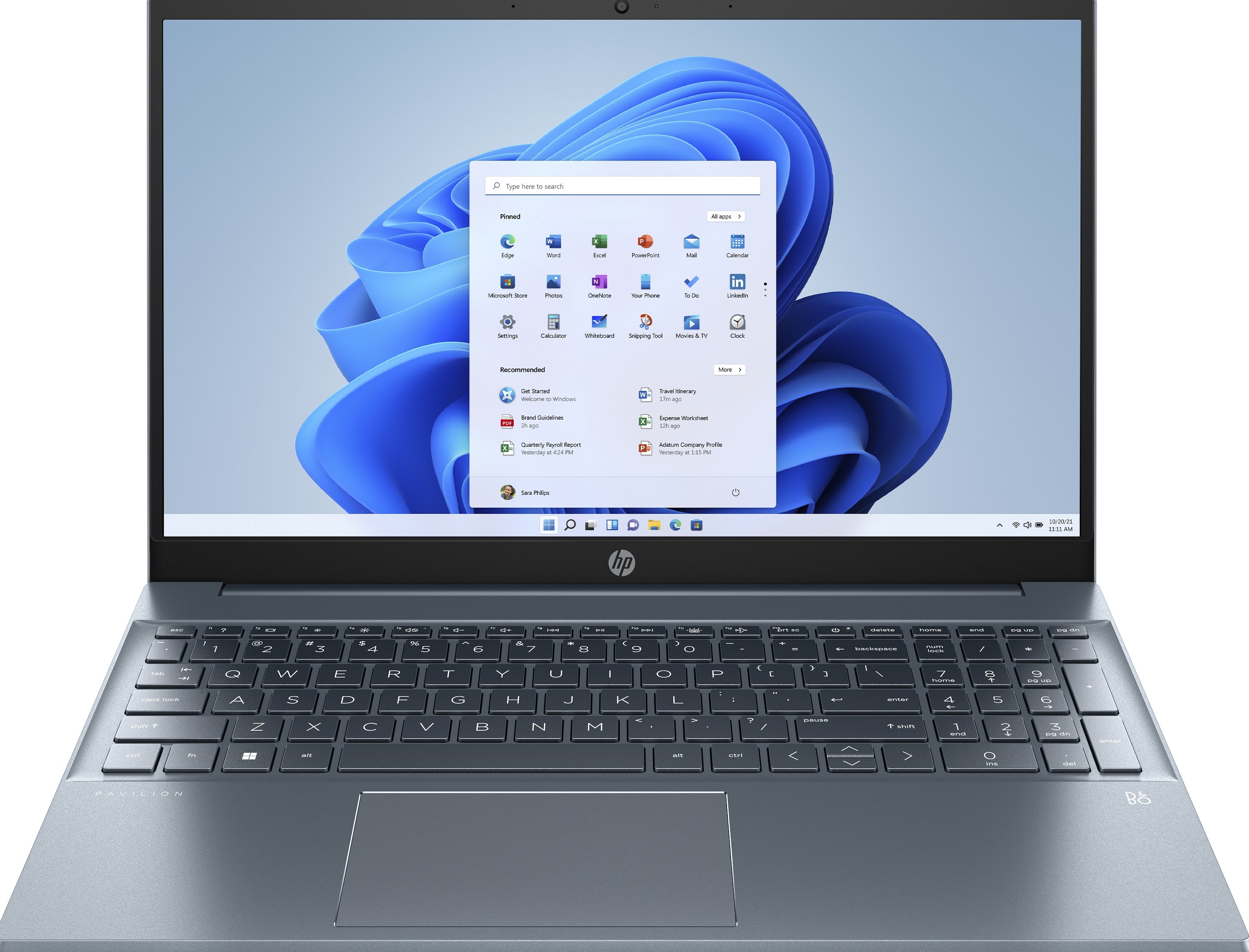 HP Pavilion 15-eh2565nd - Laptop - 15.6" Full HD - AMD Ryzen 5 5625U - Radeon Integrated Graphics - 16 GB DDR4 - 1 TB SSD - Wi-Fi 6, Bluetooth 5.2 - Windows 11 Home - blauw - QWERTY