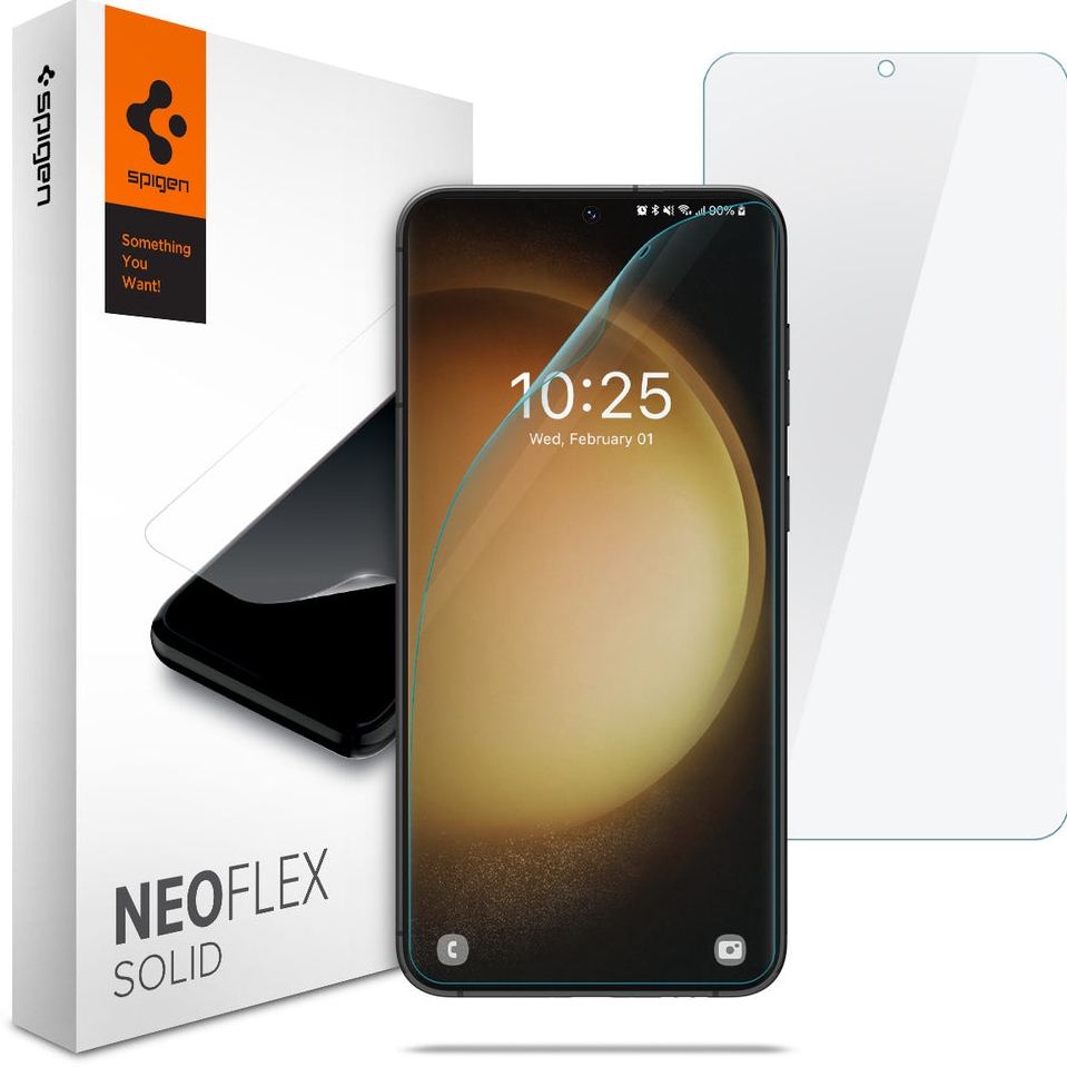Spigen Neo Flex Solid Samsung Galaxy S23 Screen Protector (2-Pack)