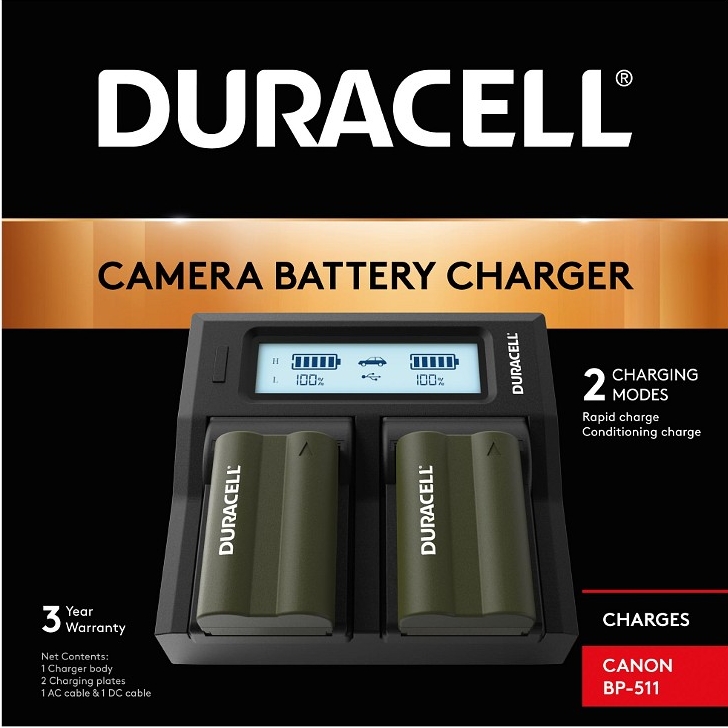 Duracell Dual DSLR Battery Charger