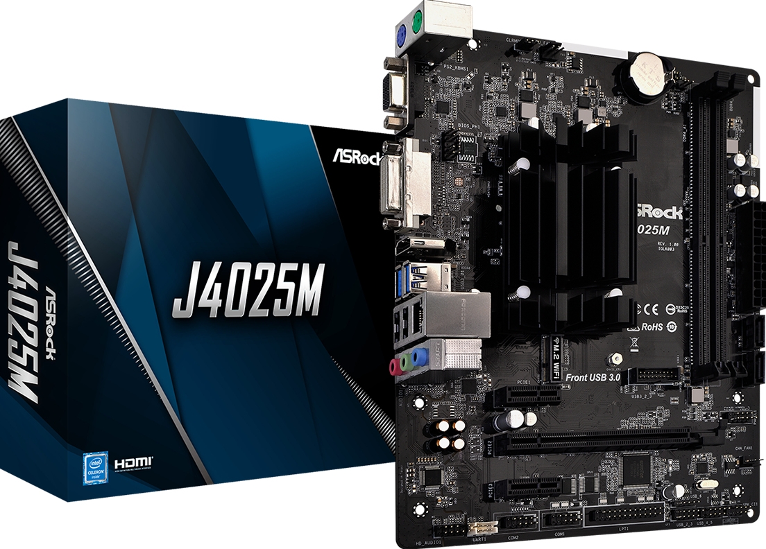 MB ASRock Intel J4025M M-ATX, 2xD4