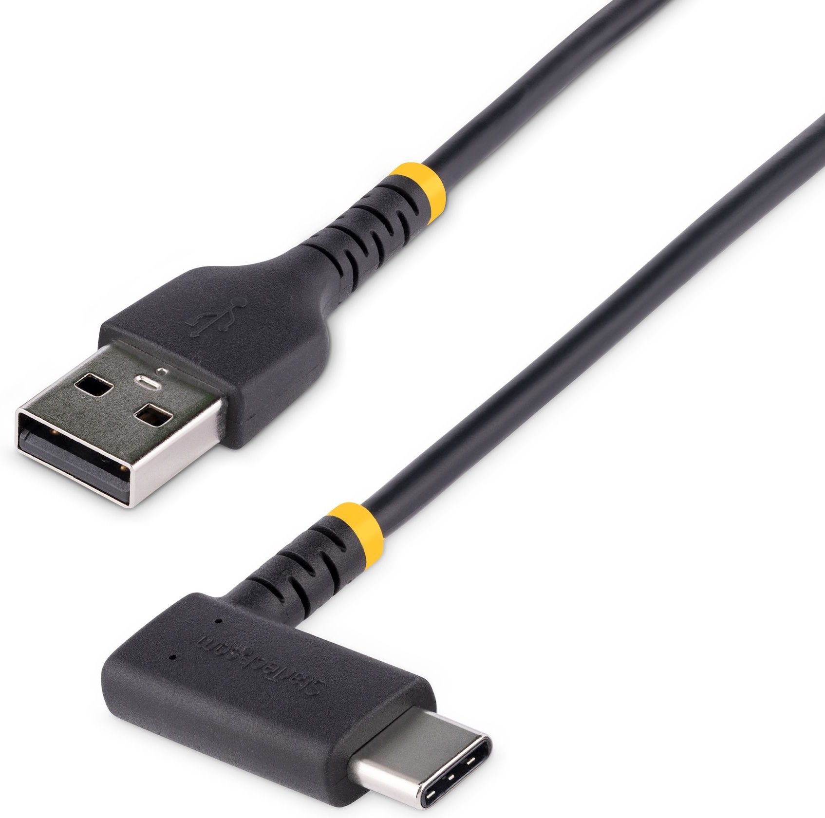 StarTech.com 6ft (2m) USB A to C Charging Cable Right Angle, Heavy