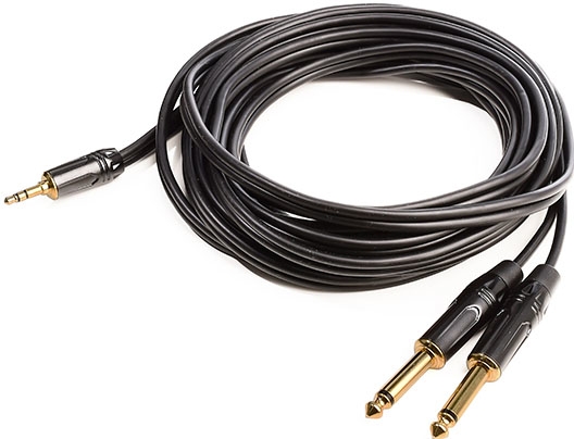 Monkey Banana Solid Link Kabel 2x6.3 mono/3.5 stereo/200cm