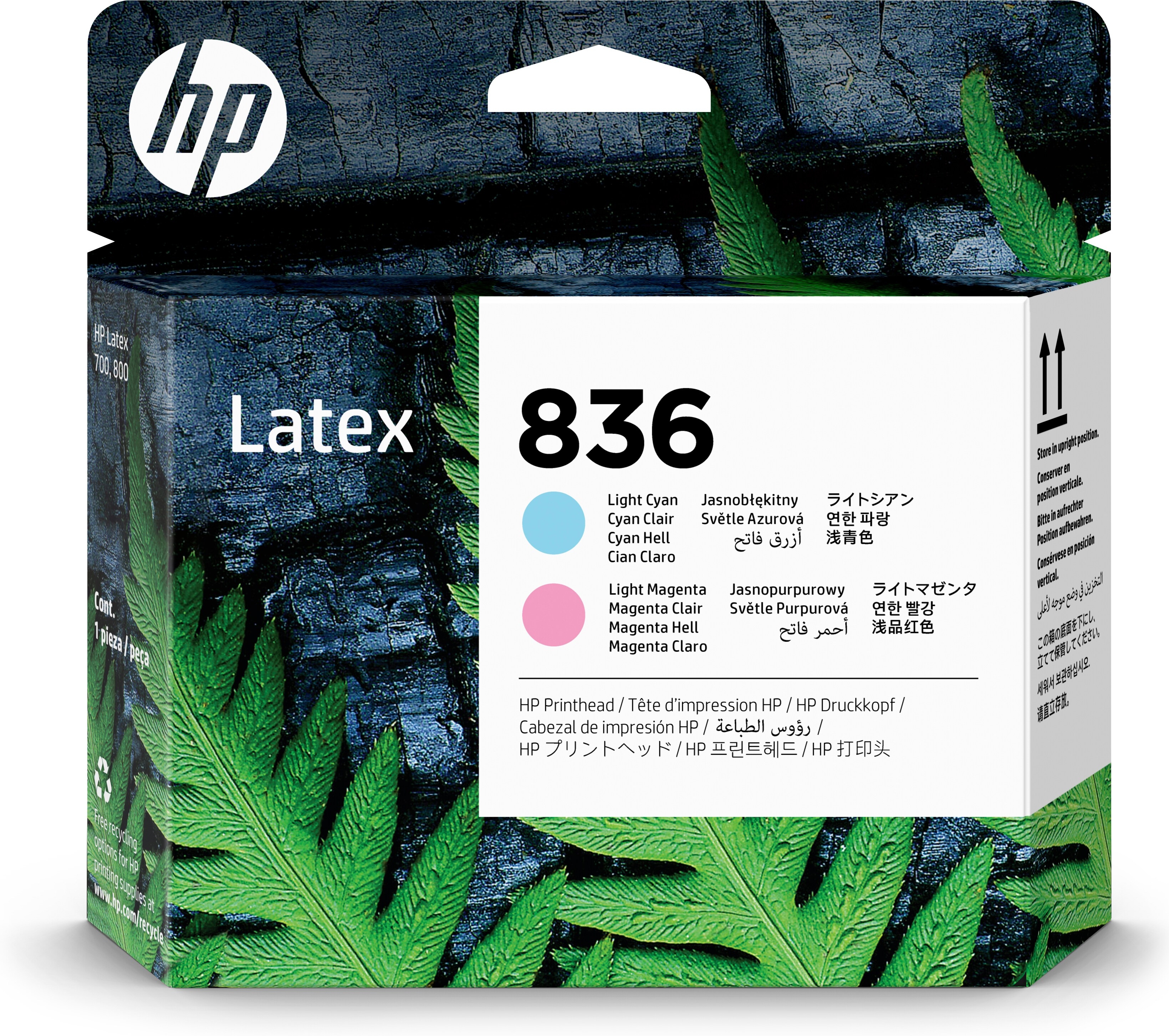 HP 836 - Lichtmagenta, lichtcyaan