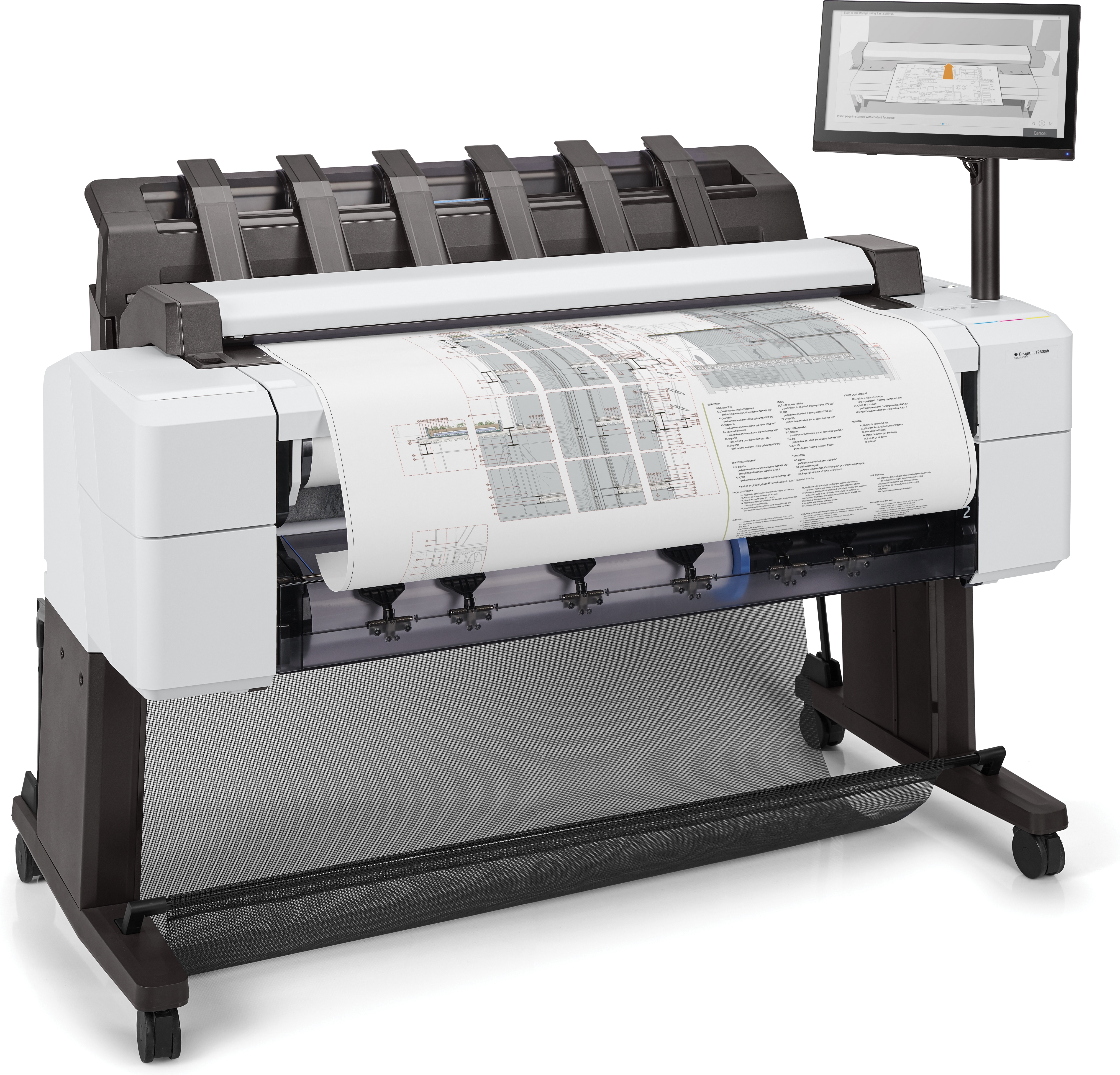 HP DesignJet T2600dr PostScript MFP - 36" multifunctionele printer