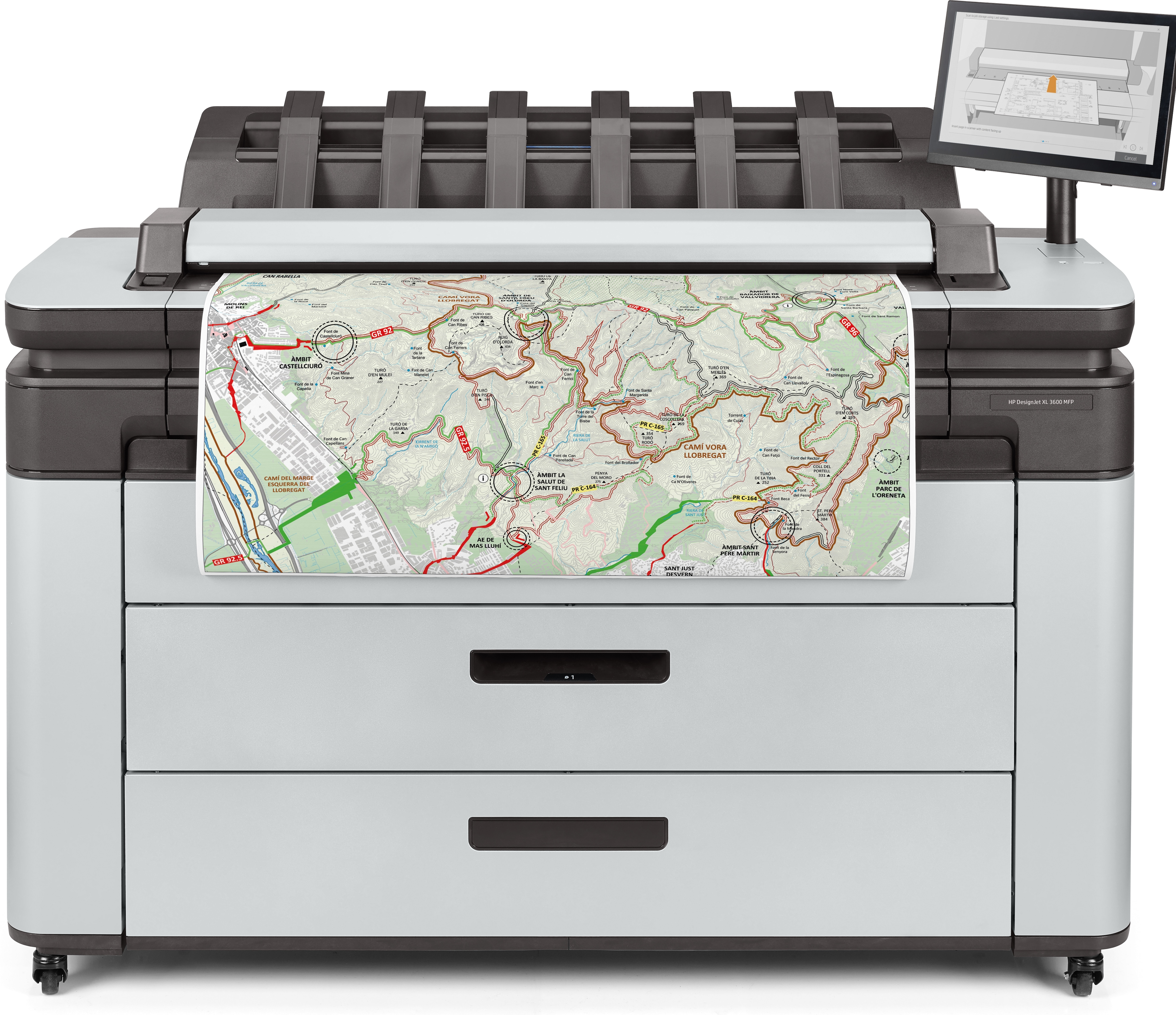 HP DesignJet XL 3600dr - 36" multifunctionele printer