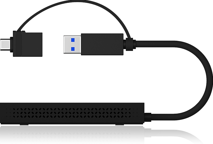 Splitter IcyBox mobiler USB 3.2 zu Dual HDMI retail