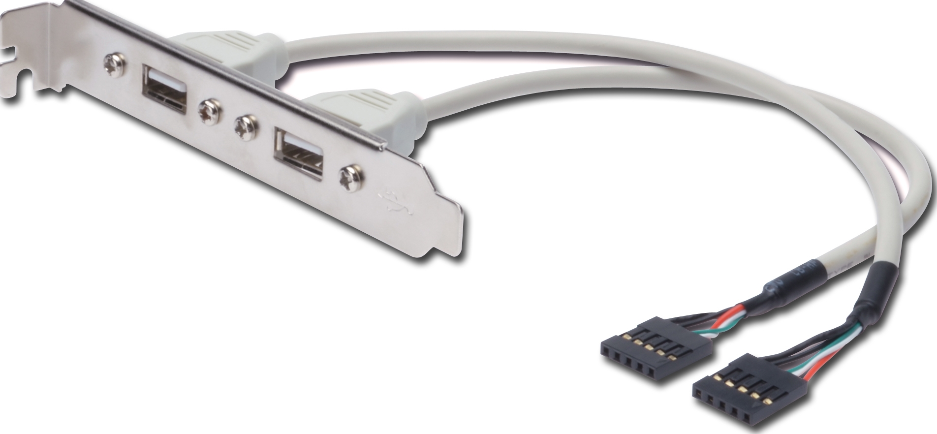 Assmann Electronics USB Beugelkabel - 2 x 5pin IDC