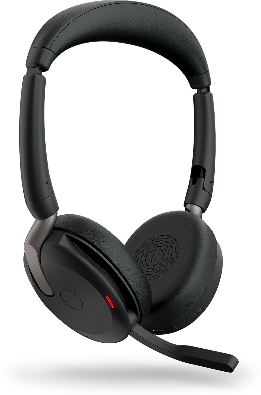 Jabra Evolve2 65 Flex Headset Bedraad en draadloos Hoofdband Kantoor/callcenter Bluetooth Zwart