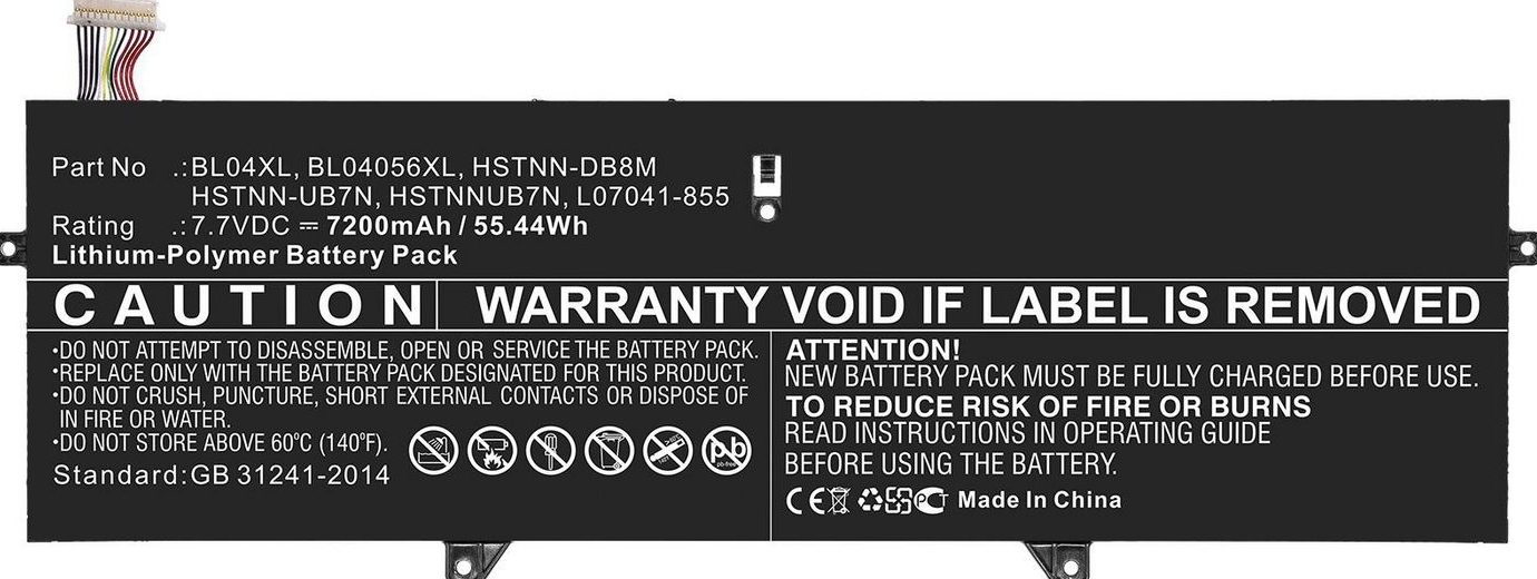 CoreParts 55Wh 4Cell Li-ion 7.7V