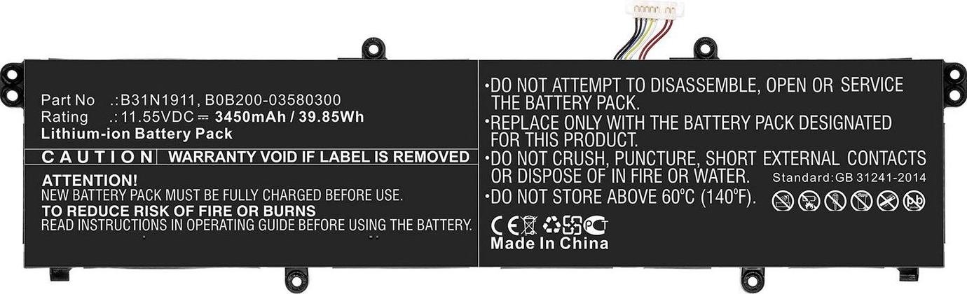 CoreParts 39.85Wh Li-ion 11.55V 3450mAh