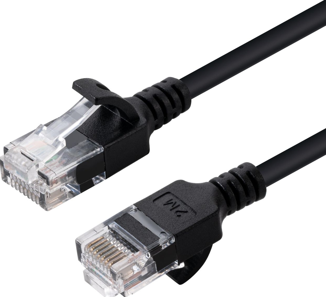 U/UTP CAT6A Slim 5M Black Unshielded Network Cable,