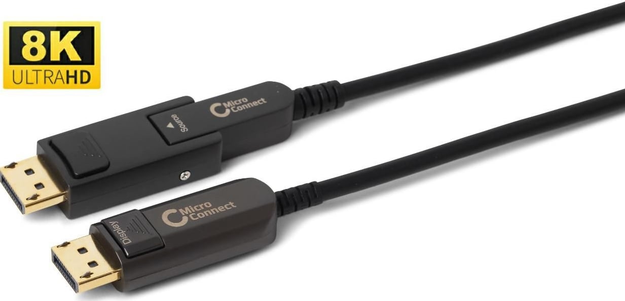 Premium Optic Mini DP-DP Cable Mini DP+DP adapter-DP 1.4 30m