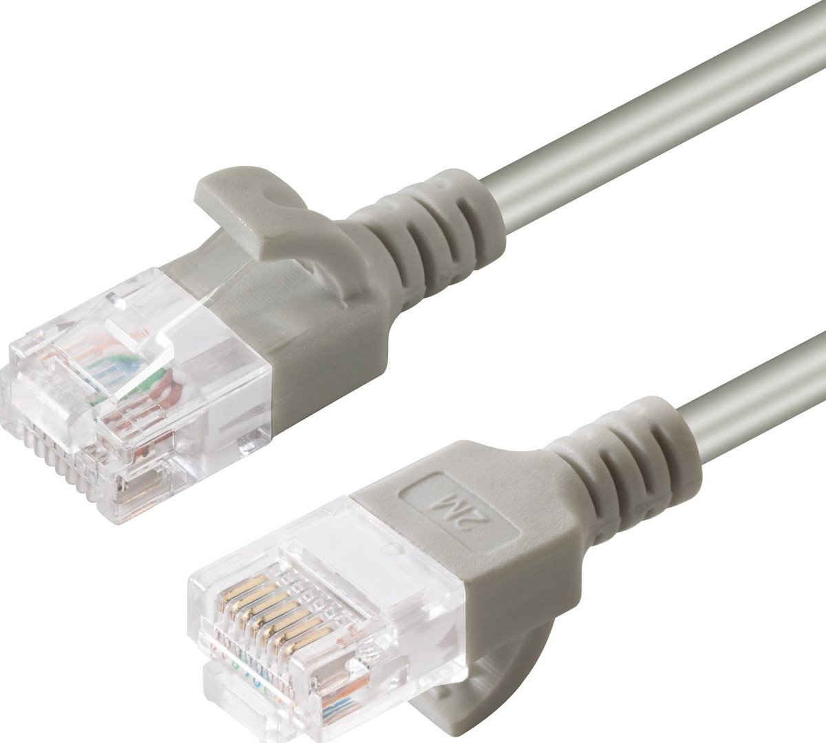U/UTP CAT6A Slim 2M Grey Unshielded Network Cable,