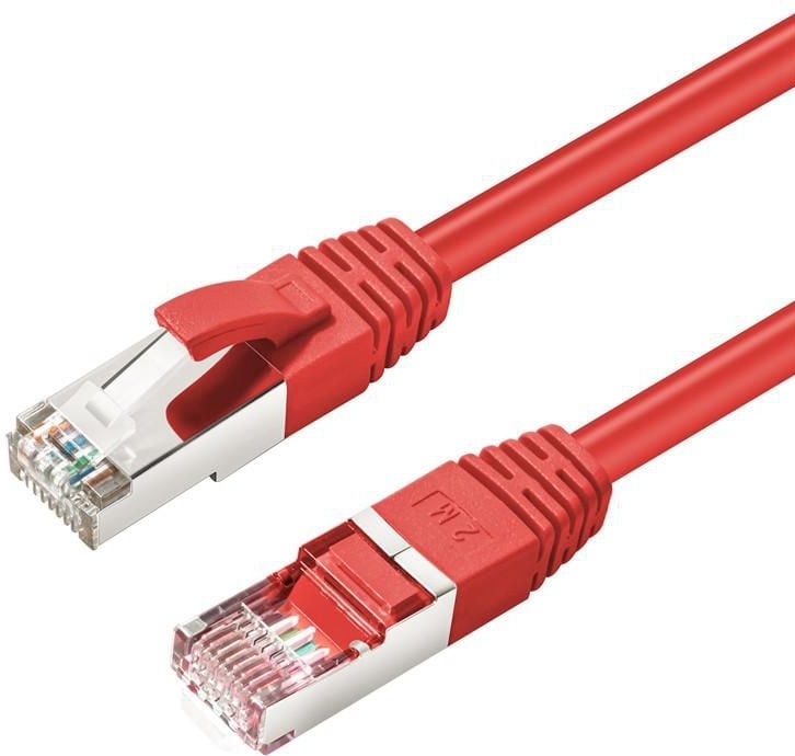 Microconnect MC-SFTP6A01R, 1 m, Cat6a, S/FTP (S-STP), RJ-45, RJ-45