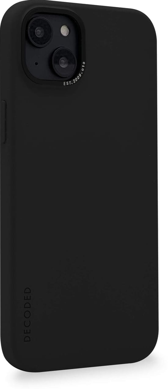 DECODED Siliconen Back Cover - iPhone 14 Plus - Anti-Bacterieel Hoesje - Magnetische Technologie van Apple - Zwart