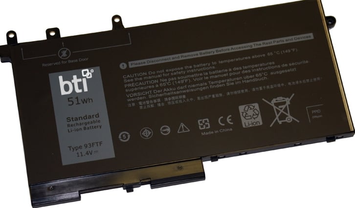 BTI - Batterij voor laptopcomputer (gelijk aan: Dell D4CMT, Dell