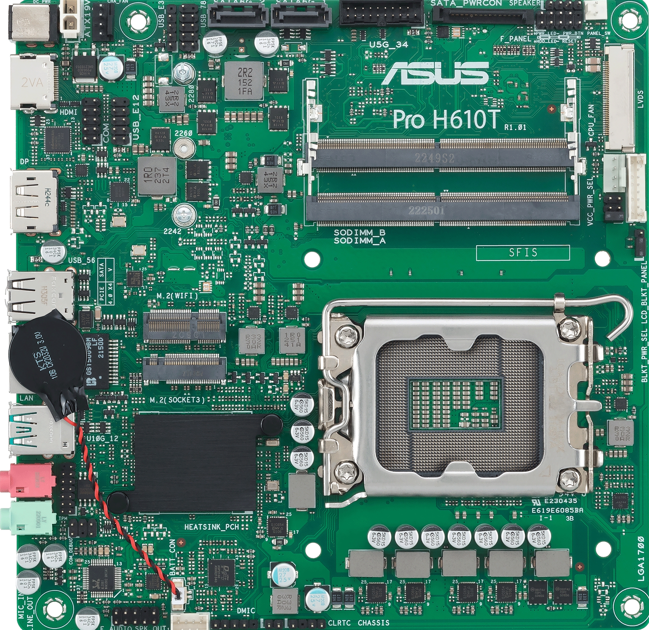 MB ASUS PRO H610T-CSM (Intel,1700,DDR5,tmITX)