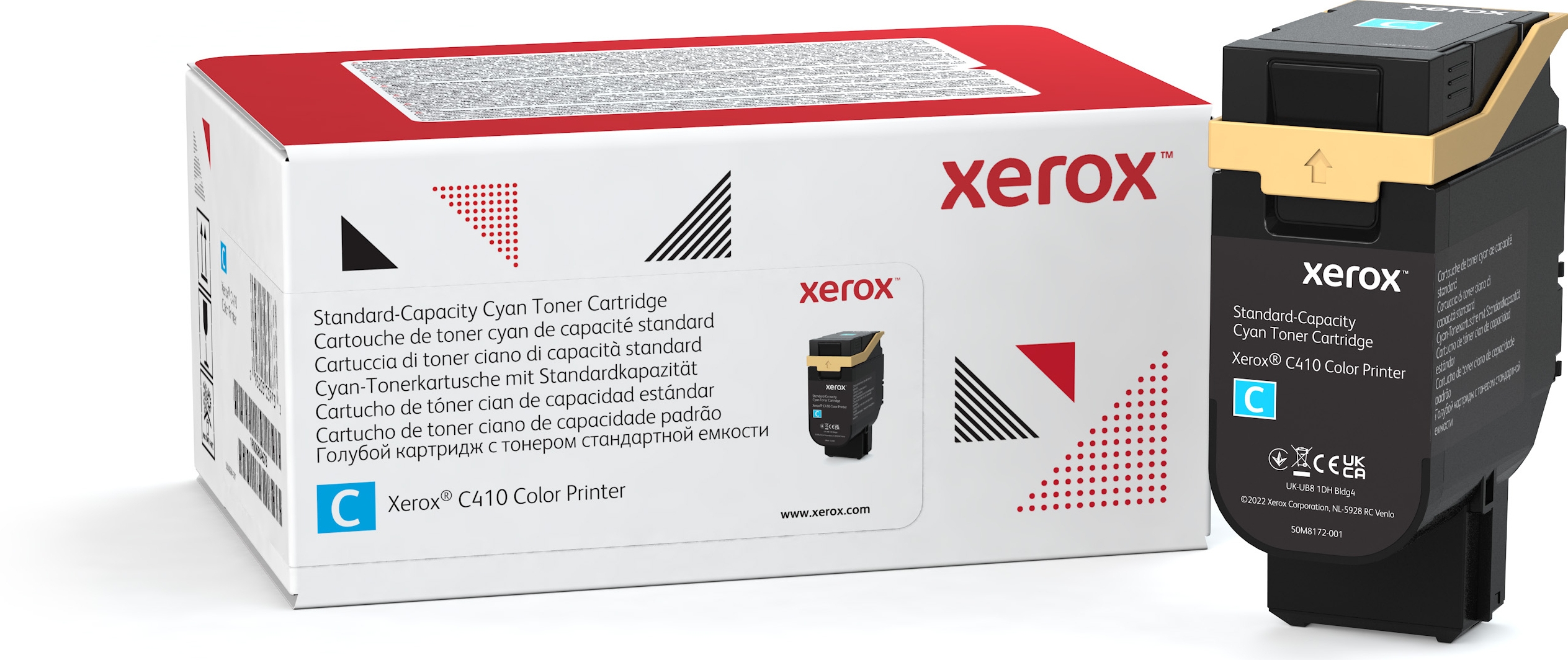 Xerox VersaLink C410/C415 cassette cyaan toner standaardcapaciteit (2.000 pagina's), 2000 pagina's, Cyaan, 1 stuk(s)