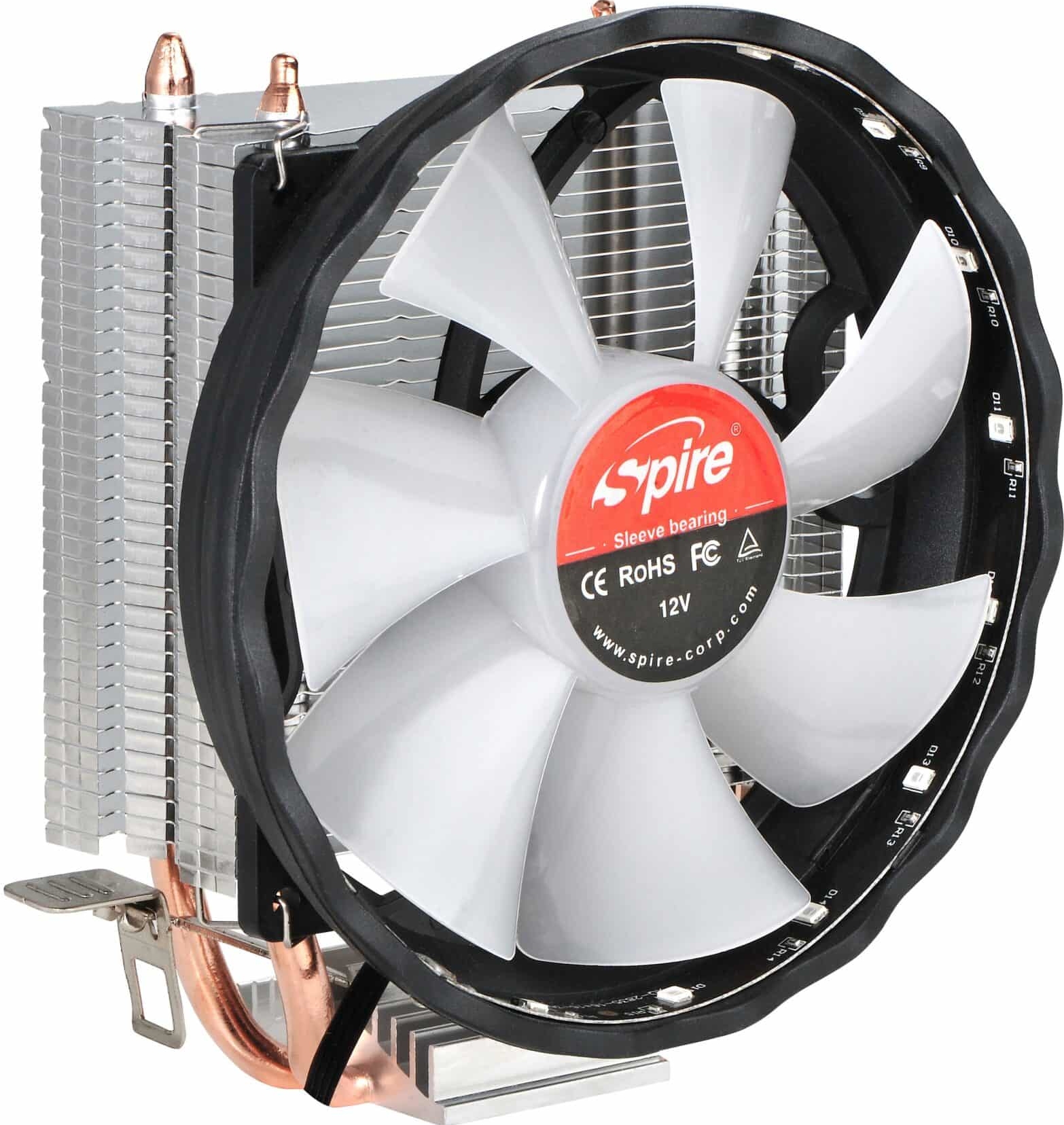 CPU koeler | Koper | Heat pipe CPU koeler | Warmteafvoer | 16LEDs 12CM RGB ventilator | Uitstekende koelprestaties
