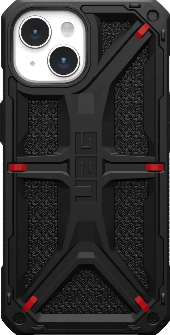 UAG - Monarch iPhone 15 Hoesje - kevlar zwart