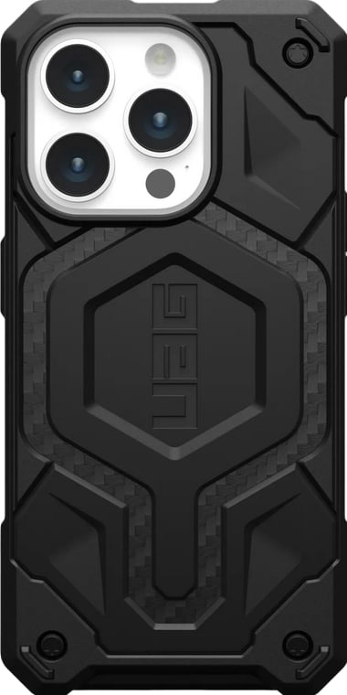 UAG - Monarch Pro Mag iPhone 15 Pro Hoesje - carbon zwart