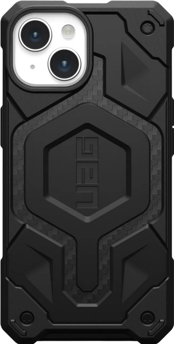 UAG - Monarch Pro iPhone 15 Mag Hoesje - carbon zwart