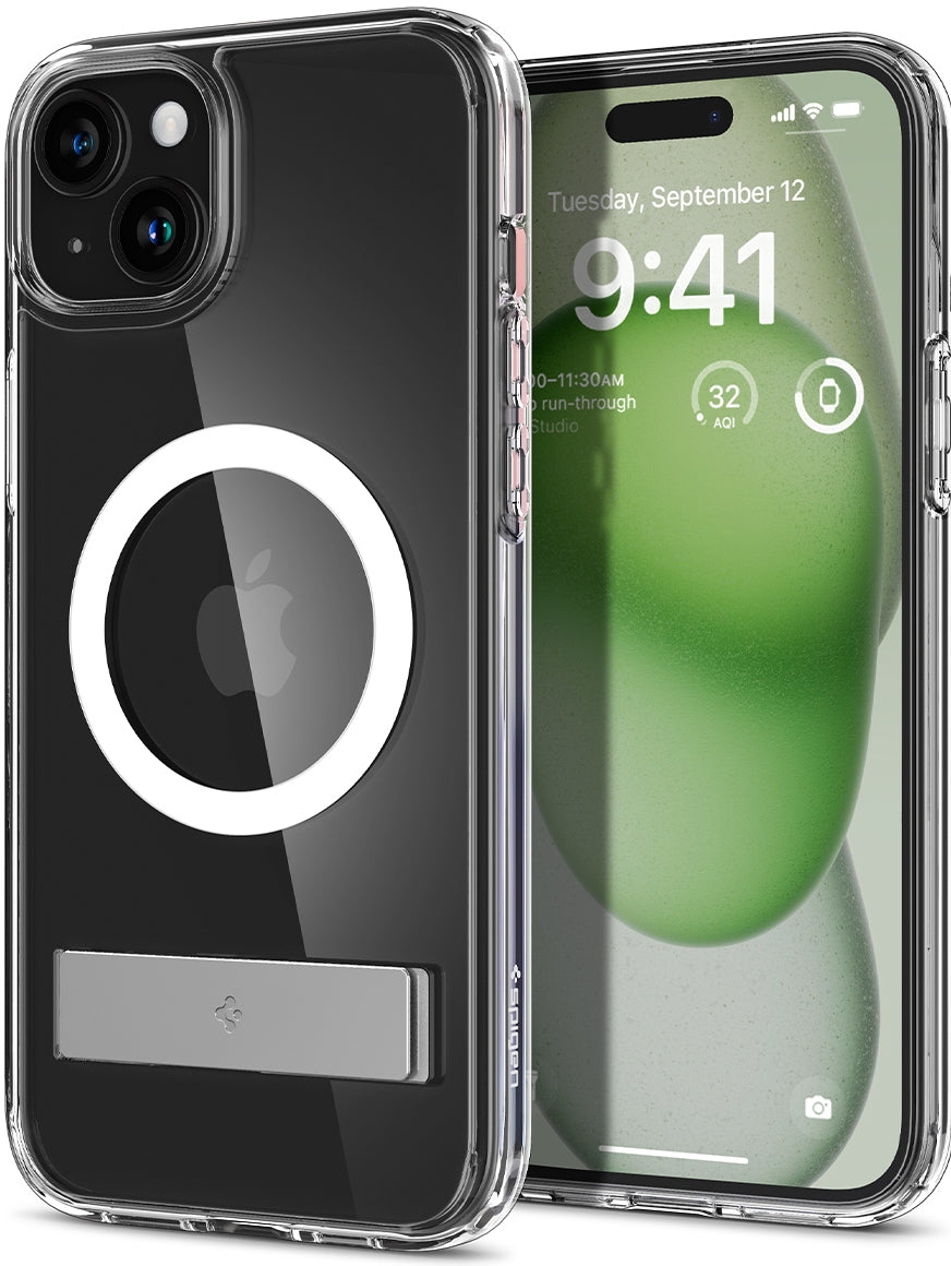 Spigen Ultra Hybrid S MagFit hoesje voor iPhone 15 Plus - Transparant
