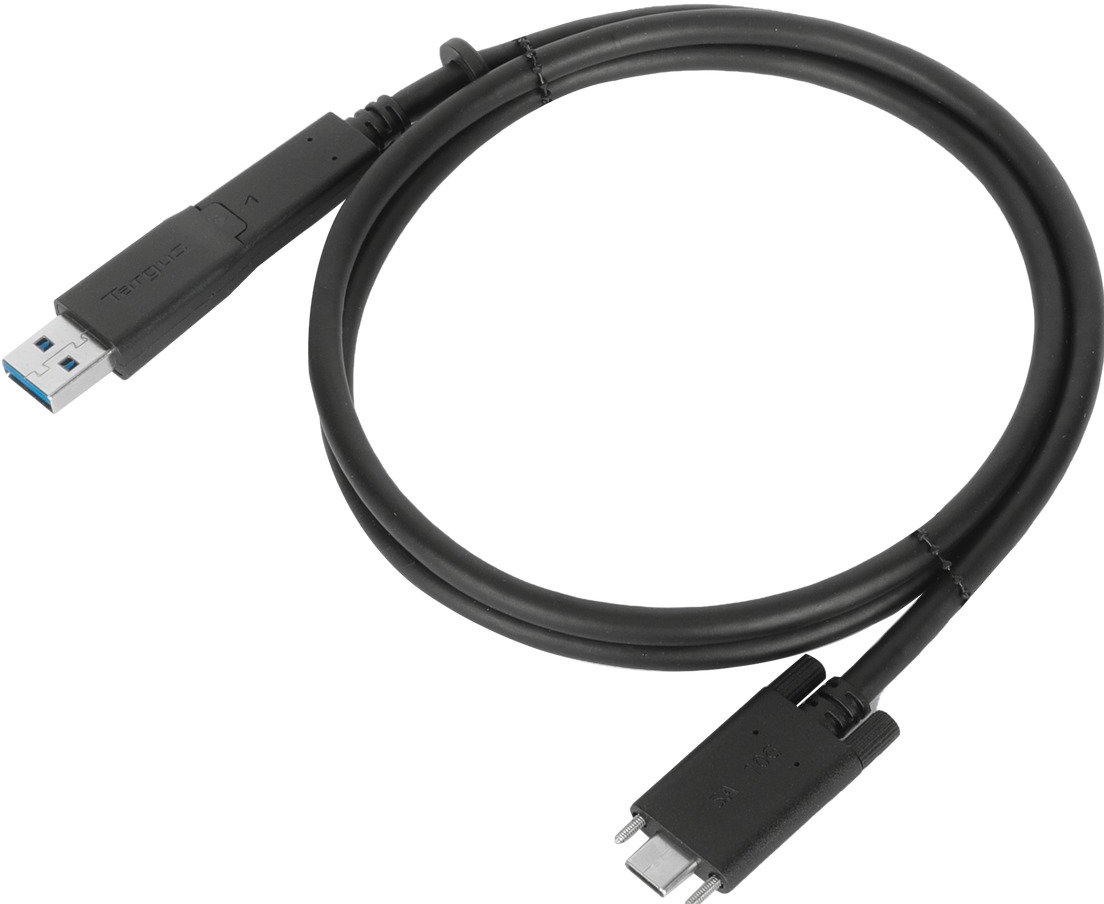 Targus ACC1133GLX, 1 m, USB C, USB C, USB 3.2 Gen 1 (3.1 Gen 1), Zwart