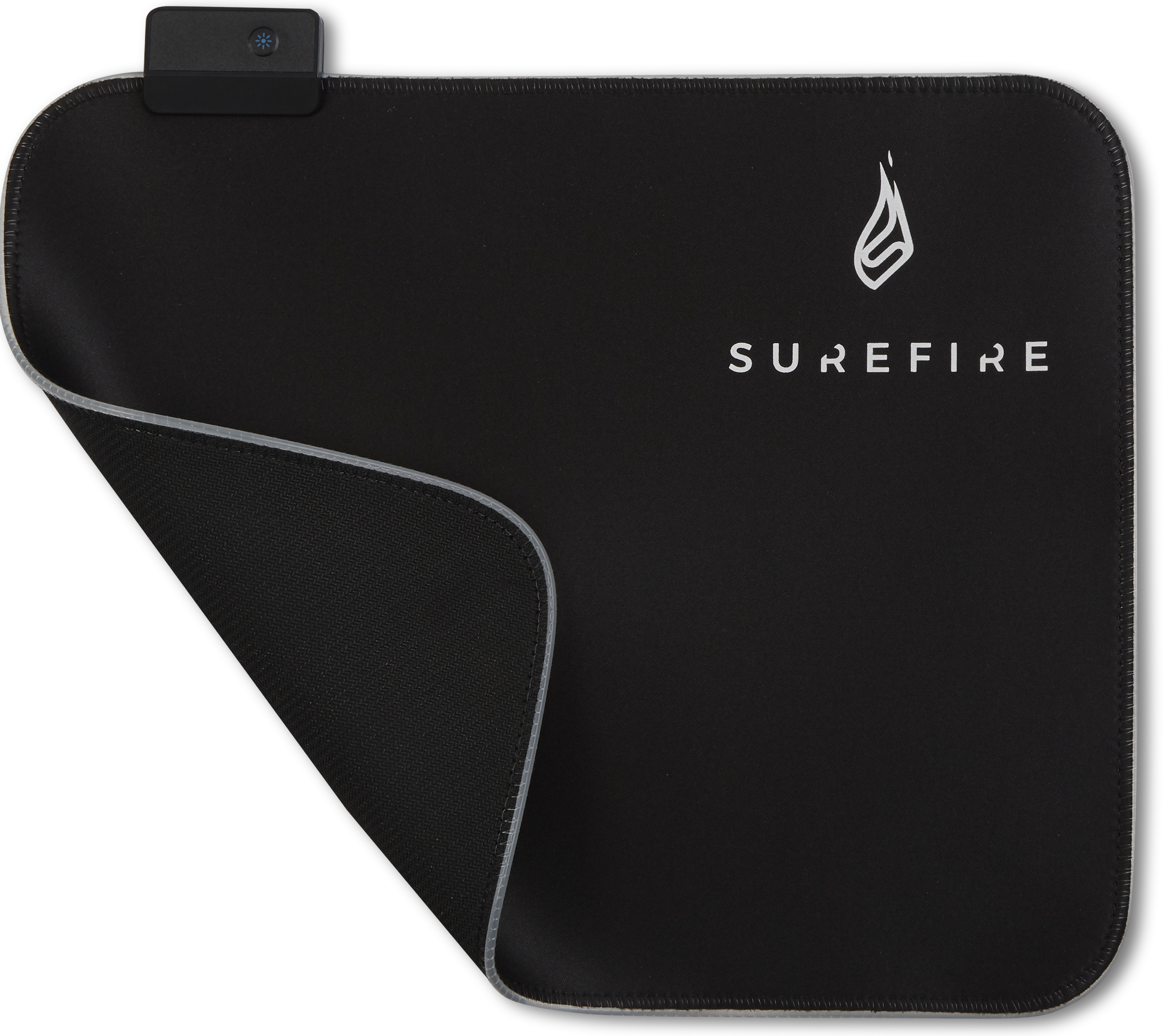 Surefire Gaming Silent Flight RGB-320 Gaming muismat Verlicht Zwart