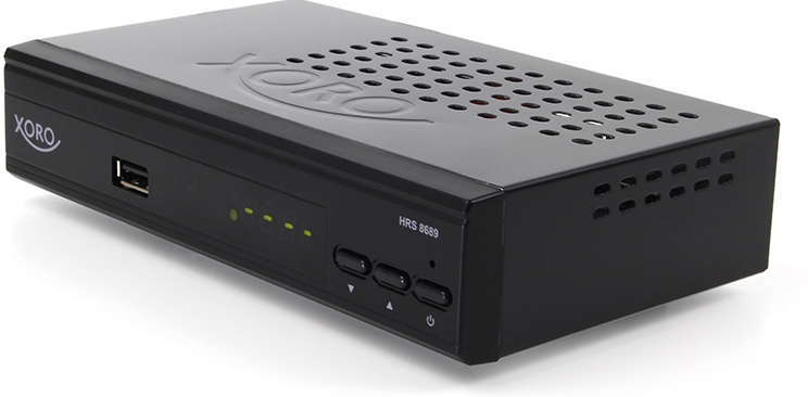 Xoro HRS 8689, HD DVB-S2 Receiver, zwart