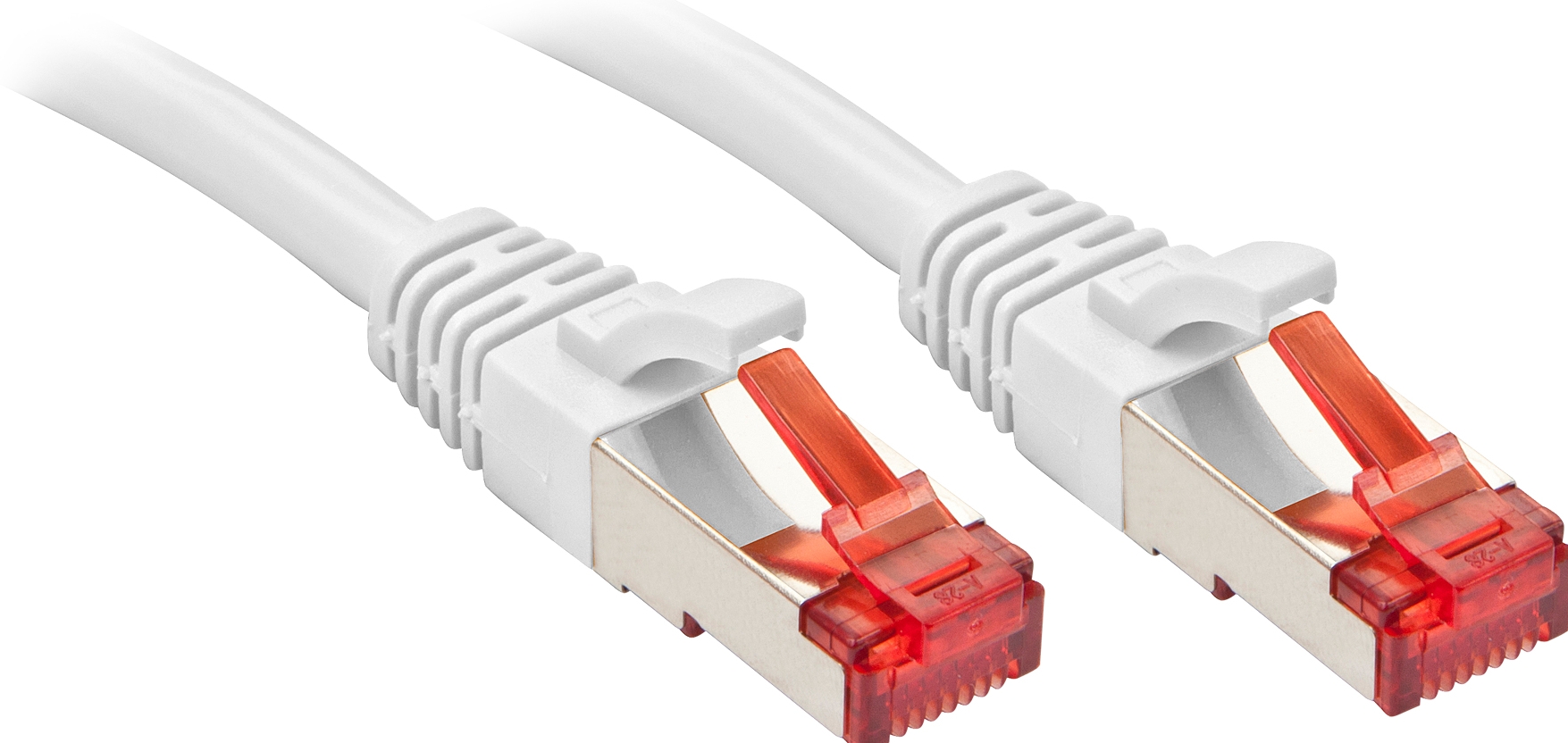 LINDY 47801 RJ45 Netwerkkabel, patchkabel CAT 6 S/FTP 30.00 m Wit Snagless 1 stuk(s)