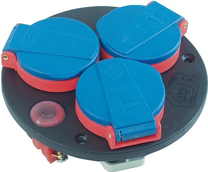 Brennenstuhl Stekkerdoos montageplaat met 3 stopcontacten IP44 thermostaat