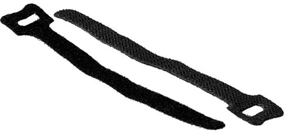 ACT CT4003 Klittenband Tie Wraps | Kabelbinders 12/125 mm | 20 stuks | Zwart