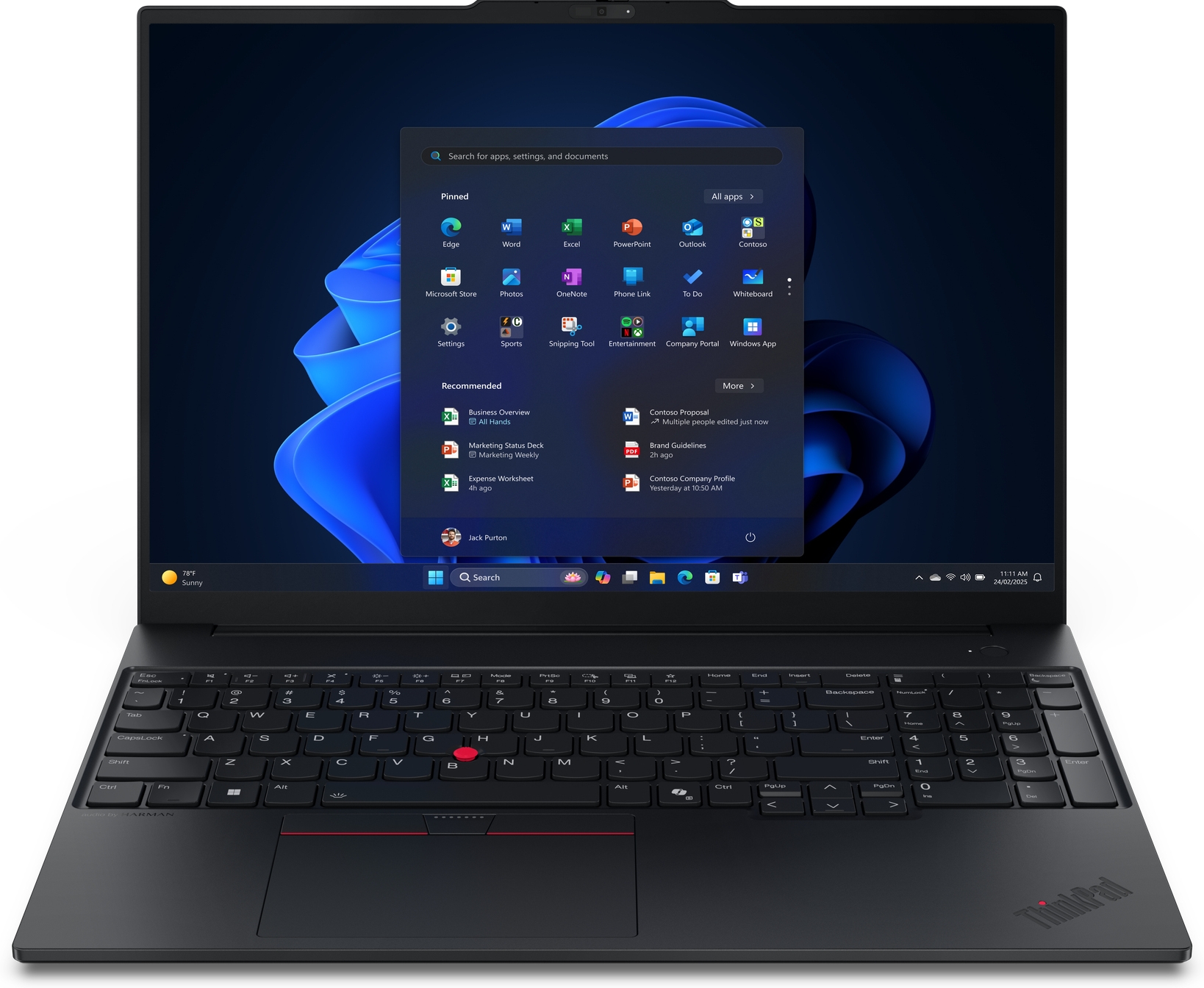 Lenovo ThinkPad E16 Gen 3 21SR - Scharnier 180 graden